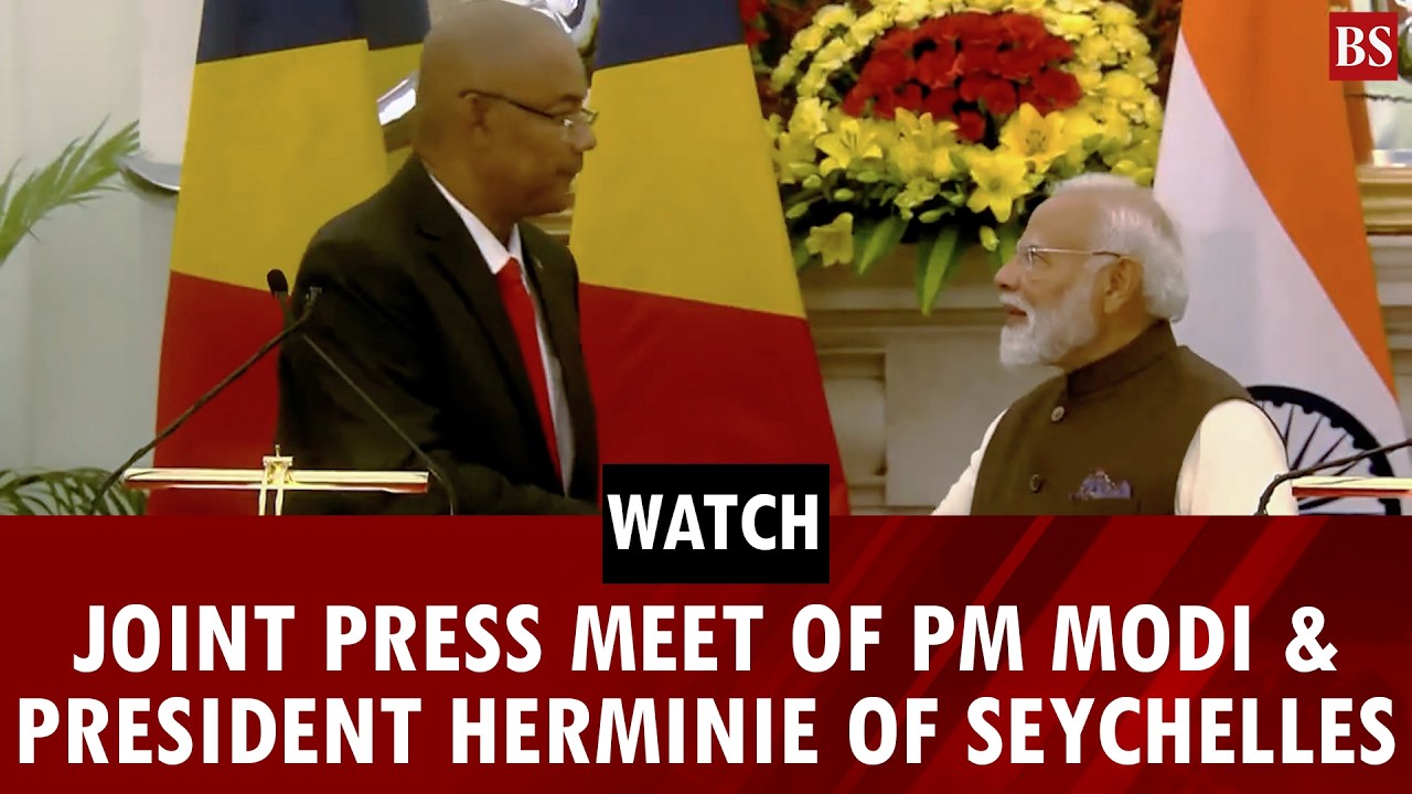Watch: Joint press meet of PM Modi & President Herminie of Seychelles