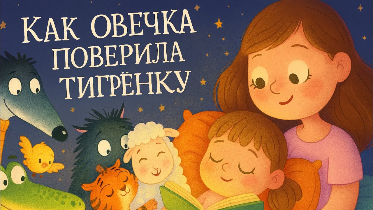 &laquo;Как овечка поверила тигренку&raquo; - Стив Смолман. Читаем сказку вслух✨