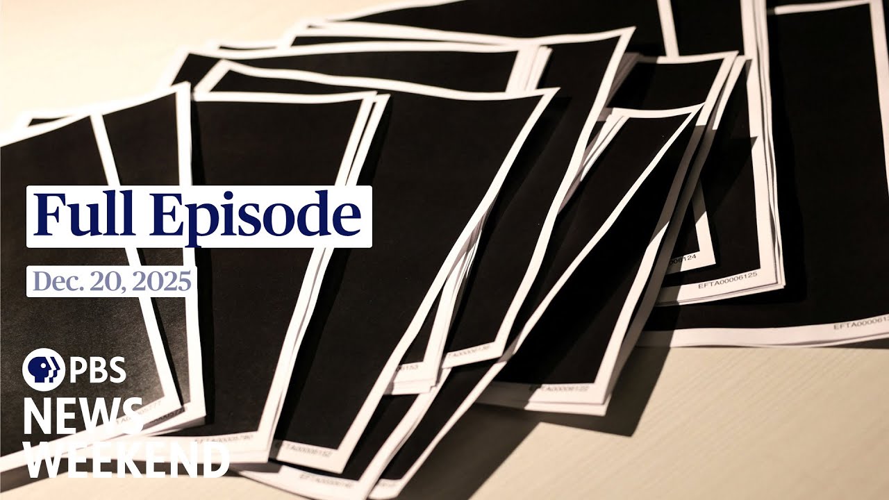 PBS News Weekend full episode, Dec. 20, 2025