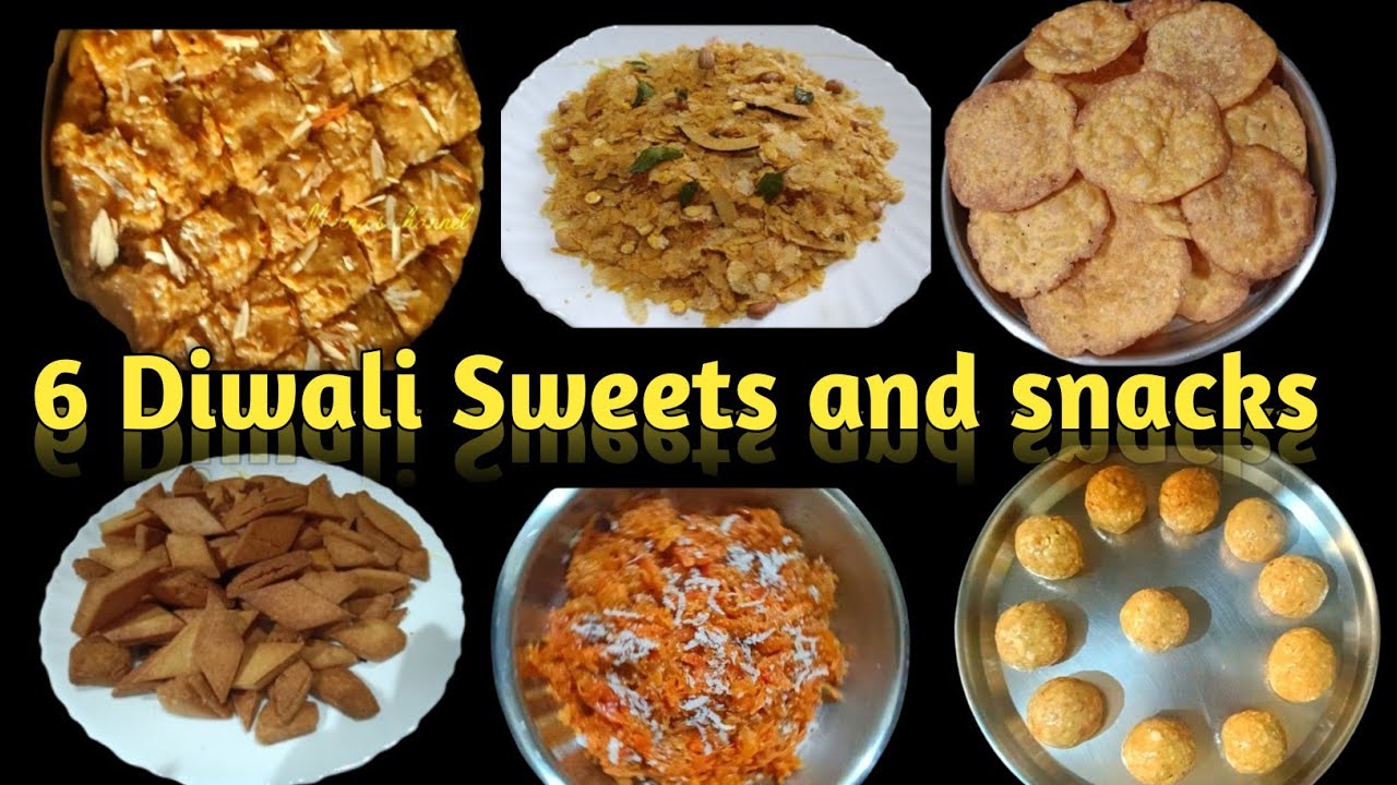 6 Diwali Sweets and Snacks | Quick and easy festive snacks and sweets recipes 
