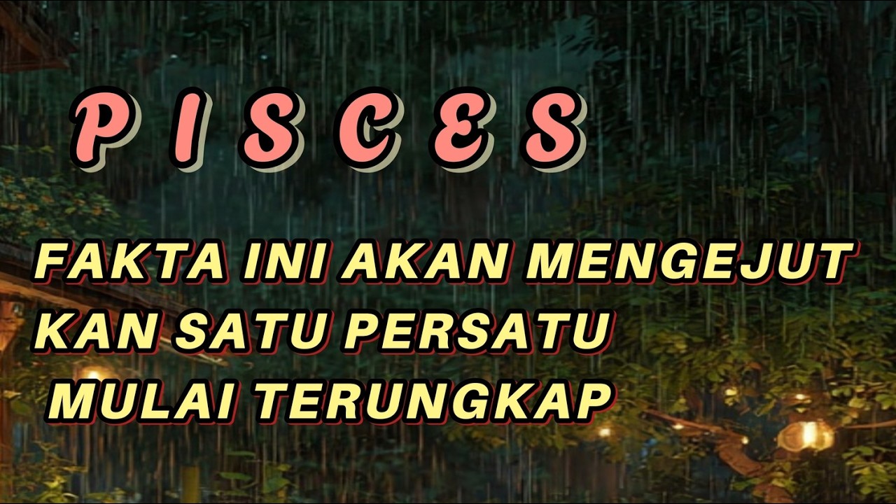 PISCES ⌛ Jangan kaget ‼️ Satu persatu fakta ini akan mengejutkan Mu💥