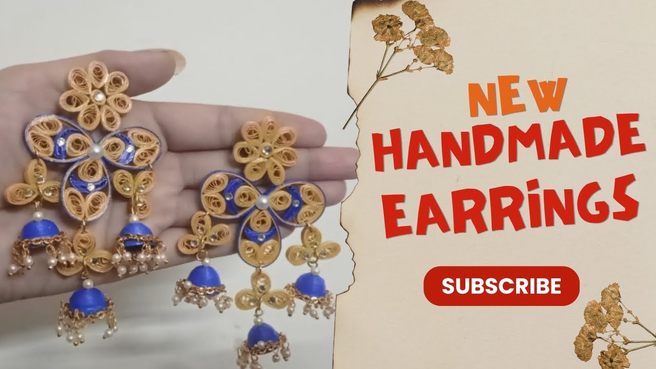 Rangrezza ki Neelkanth jhumki 💙 | Tutorial | handmade jewellery #tutorial #rangrezza