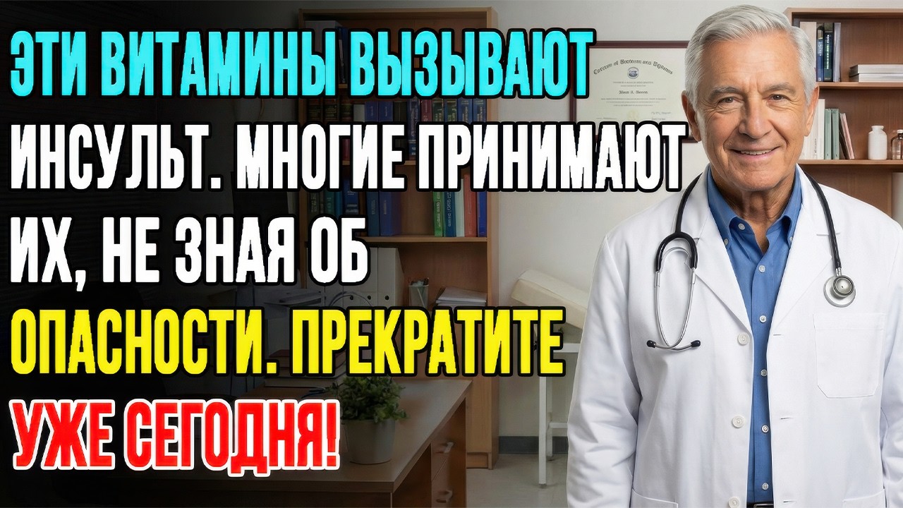 Как врач-нейропатолог, я удивлен, что эти 5 популярных витаминов могут вызвать инсульт во время сна!