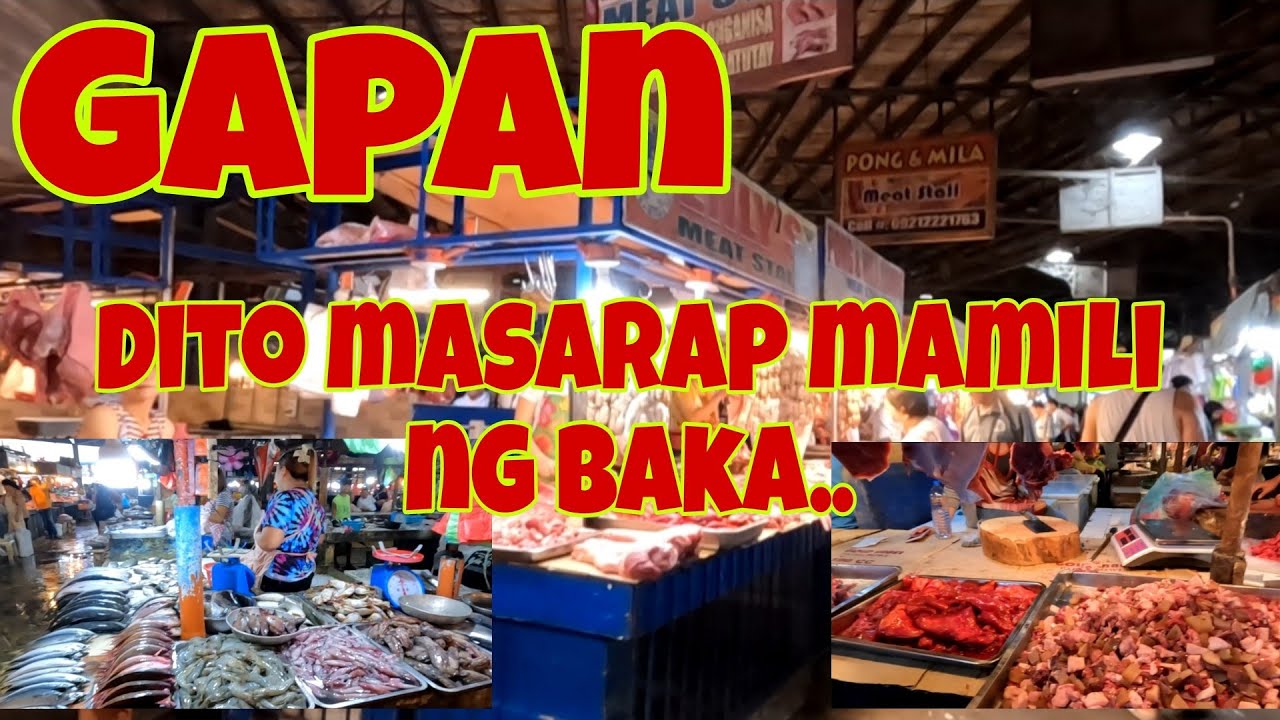 Gapan Nueva ecija Public market Adventure | Malaki at makakapili ka ng karneng baka dito..