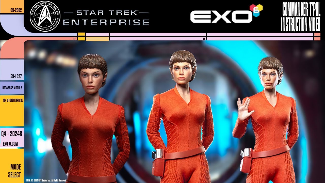 EXO-6 Star Trek: Enterprise Sub Commander T'Pol 1/6 scale figure instructions