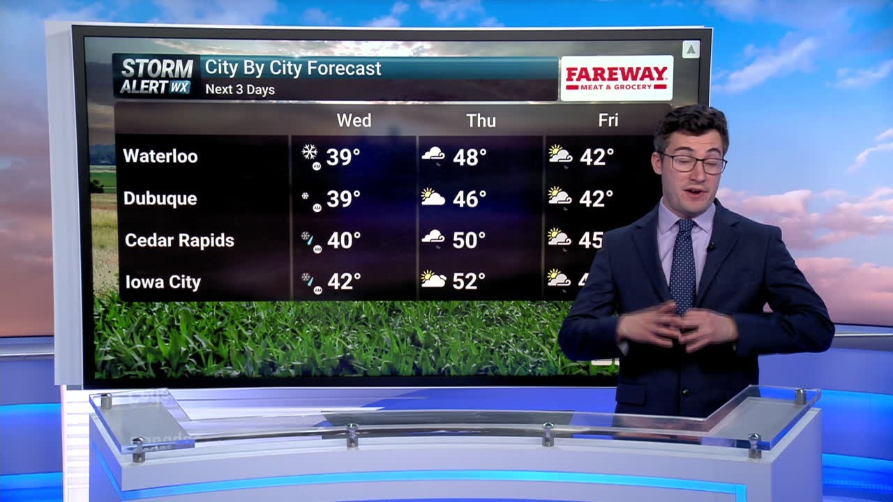 Storms Tonight, Cooler with Some Snow Tomorrow