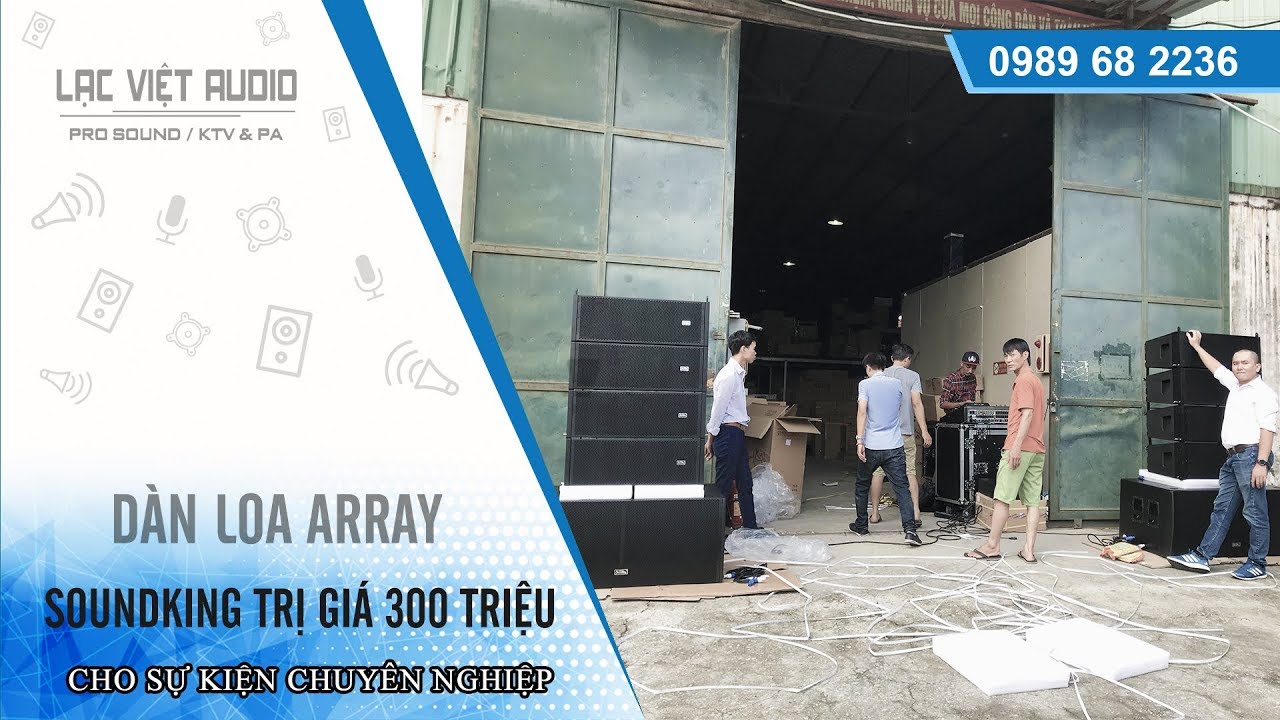 Video âm thanh đám cưới, dàn loa array 30 khủng Soundking 300 triệu  | Lạc Việt Audio | 0982 655 355