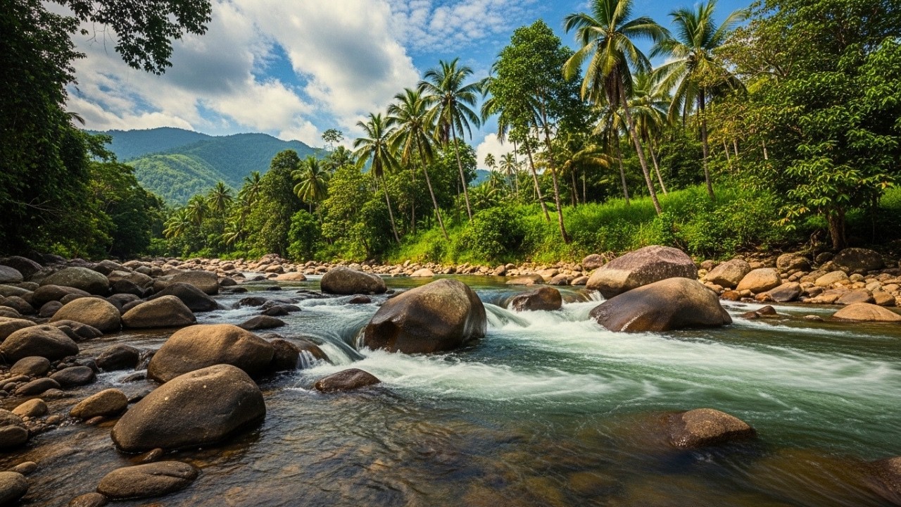 Peaceful River Sounds for Insomnia Recovery | Fall Asleep Naturally with Gentle Water Noise