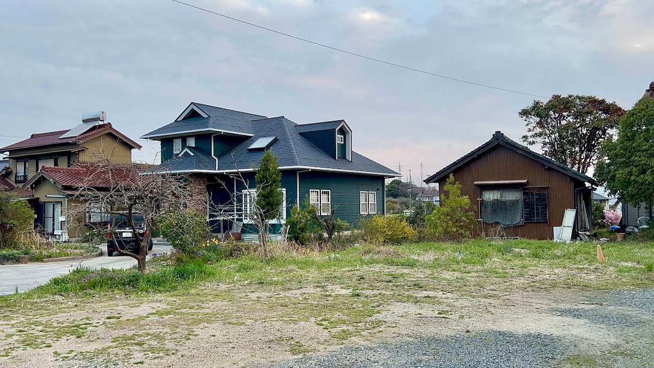 4K Beautiful of Japanese Countryside Village Walking through With Beautiful Scenery Aichi, Japan