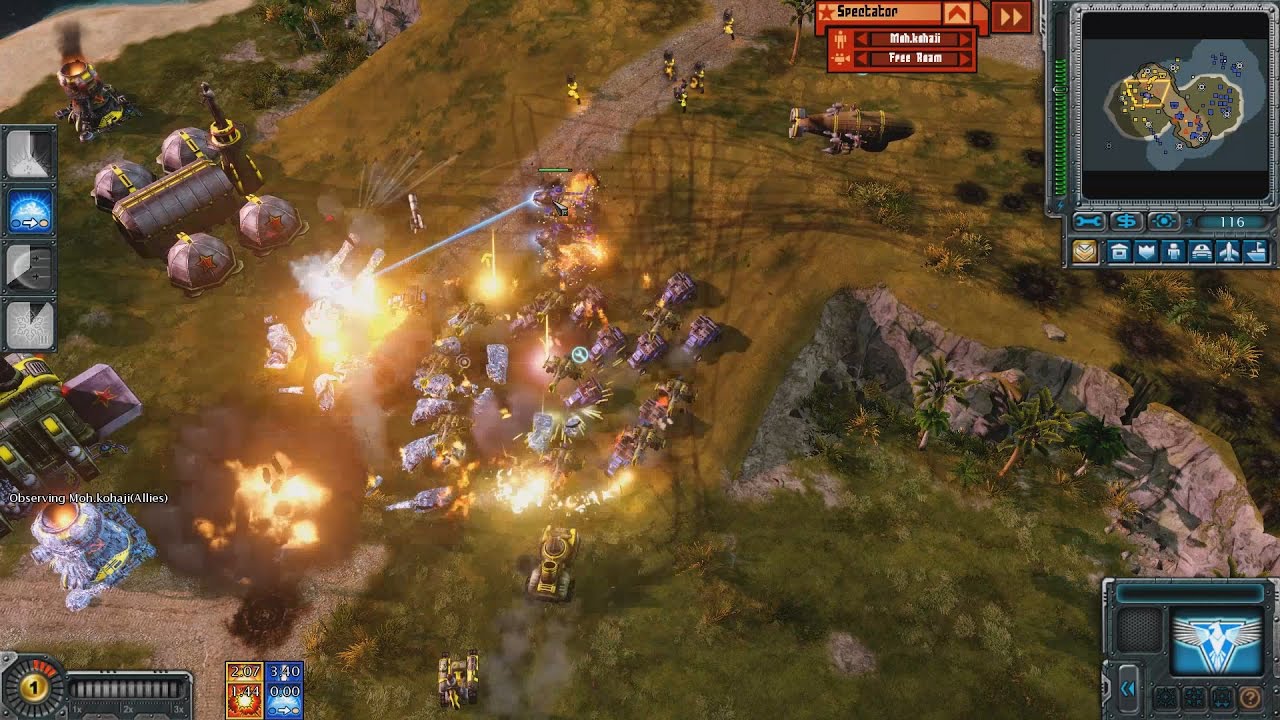 [Red Alert 3 Multiplayer Gameplay] Dimon(Soviets) vs Kohaji(Allies)