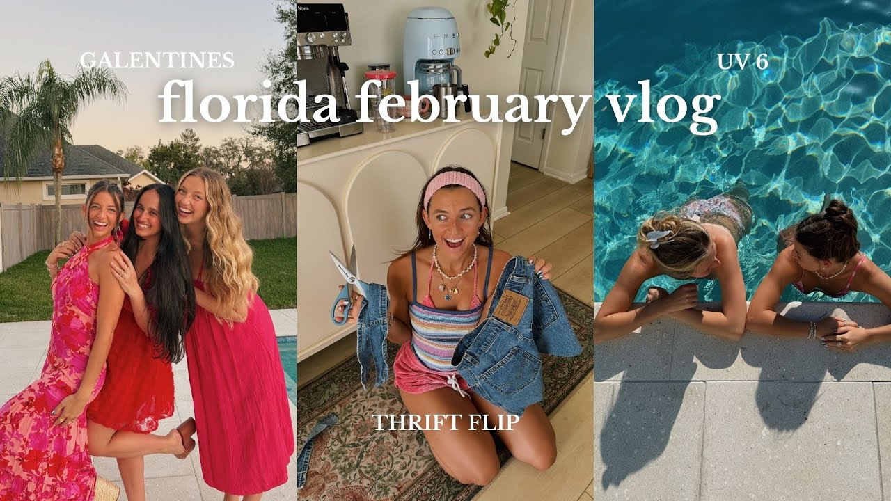 making the most of february vlog!! galentines, thrift flip, and crochet tutorial