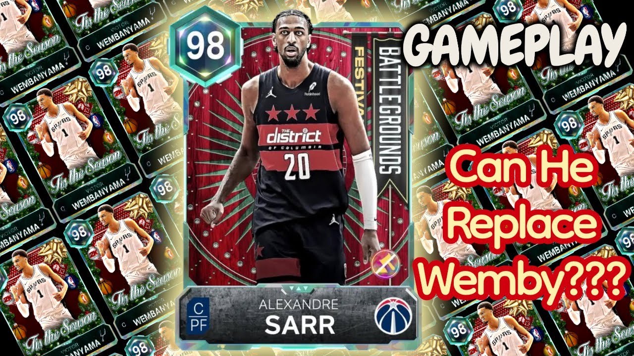 Battlegrounds Galaxy Opal Alexandre Sarr Gameplay In NBA 2K26 Myteam