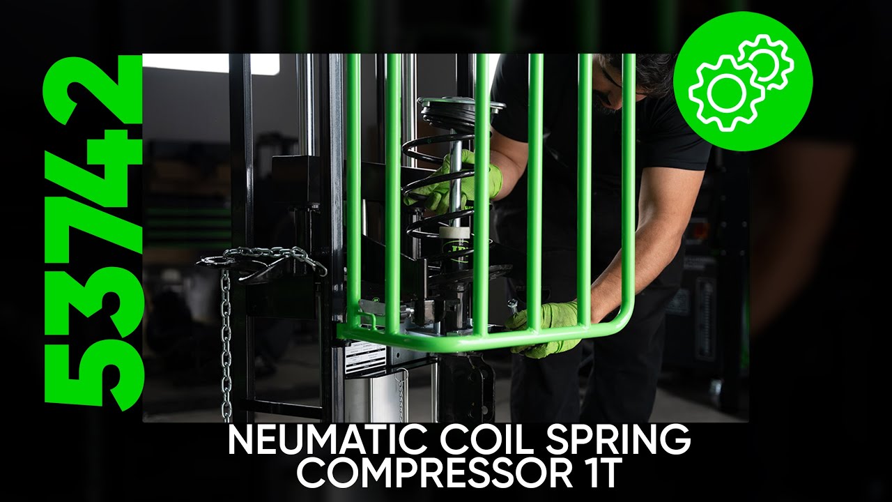 HOW TO USE THE PNEUMATIC COIL SPRING COMPRESSOR 1T REF. 53742