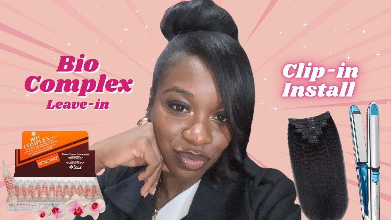 I tried the viral Bio Complex Ampoulle | BioActivo Leave-in on 4B/4C Hair | Clip-in Install
