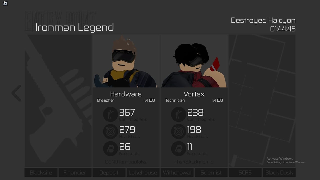 Entry Point | No Armour No Medkits No Vitality No Mercenary No Mastery Ironman Legend Loud Duo