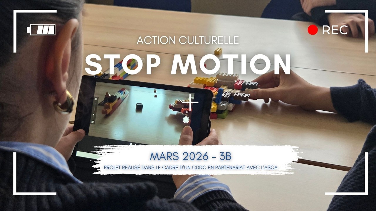 Action  Culturelle STOP MOTION 3B Mars 2026 CDDC INSTITUTION DU ST ESPRIT / ASCA