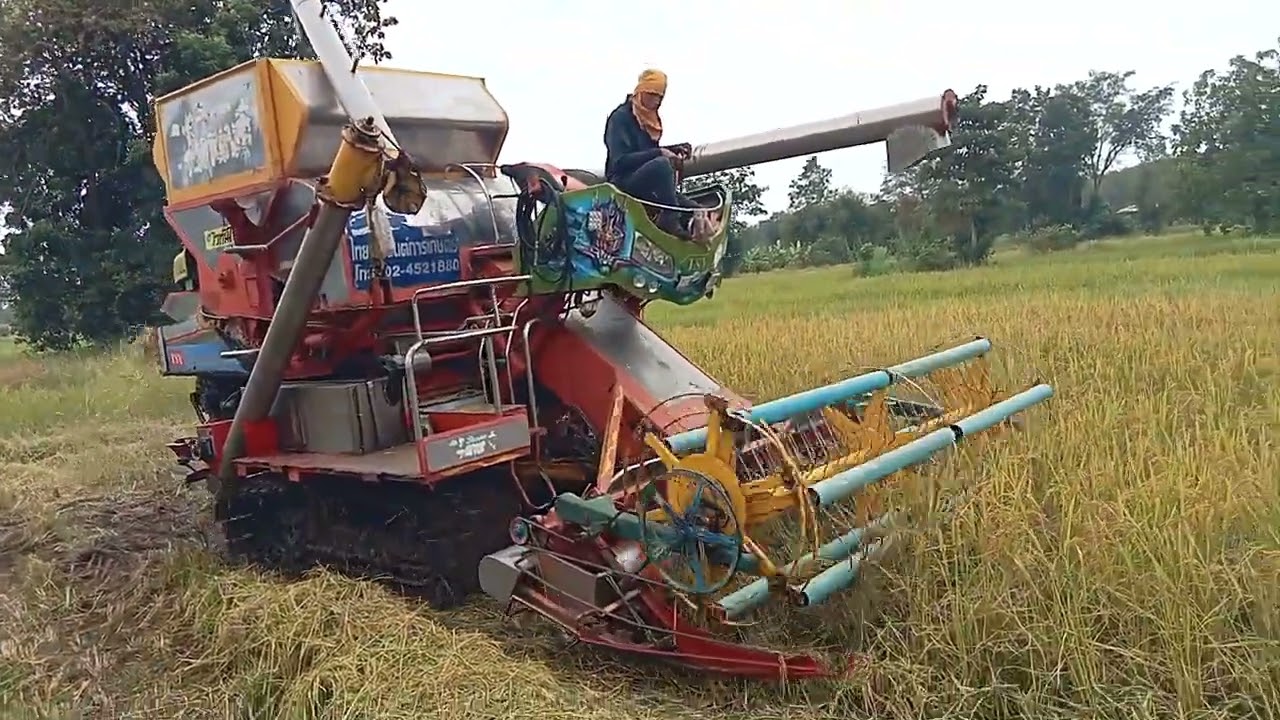 มดจอมพลังเทสรถเกี่ยวข้าวปี65ครับ