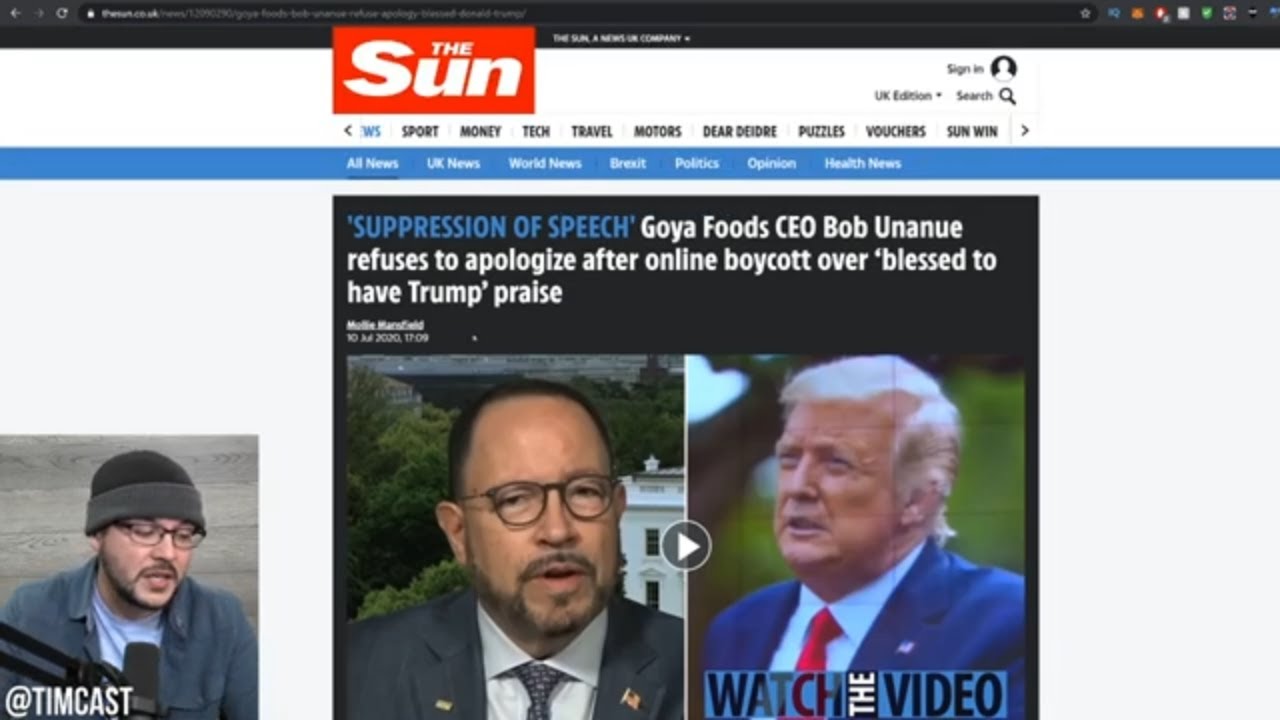 Goya CEO REFUSES To Apologize In Face Of Boycott For Praising Trump
