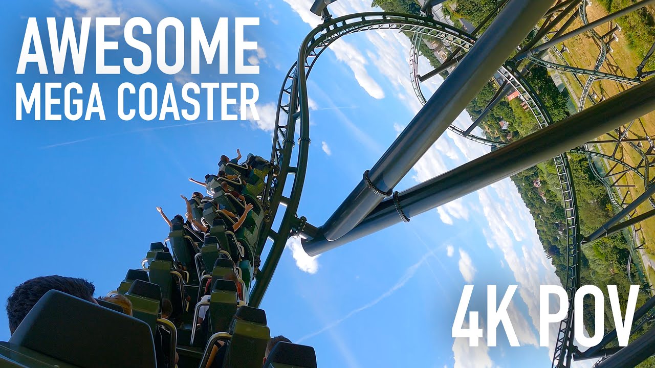 Kondaa Back Row POV Walibi Belgium Intamin Mega Coaster