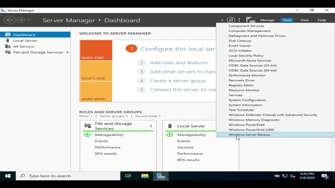 How to Backup Windows Server Image
