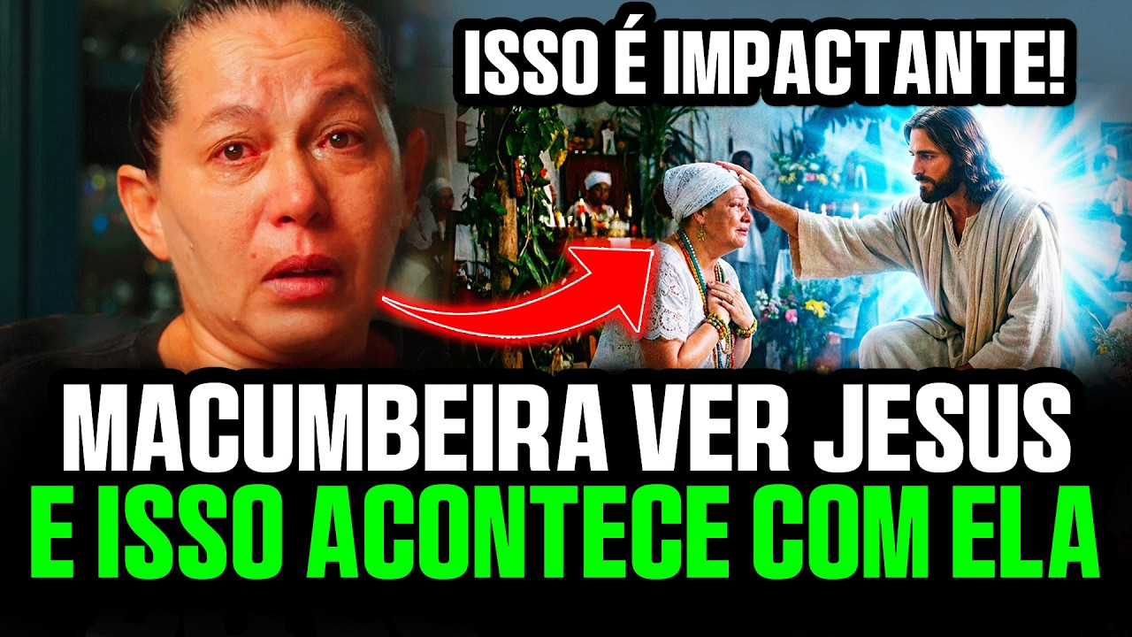 Meu Deus! Ex-Macumbeira tem encontro com Jesus e algo Sobrenatural Acontece com ela - Testemunho