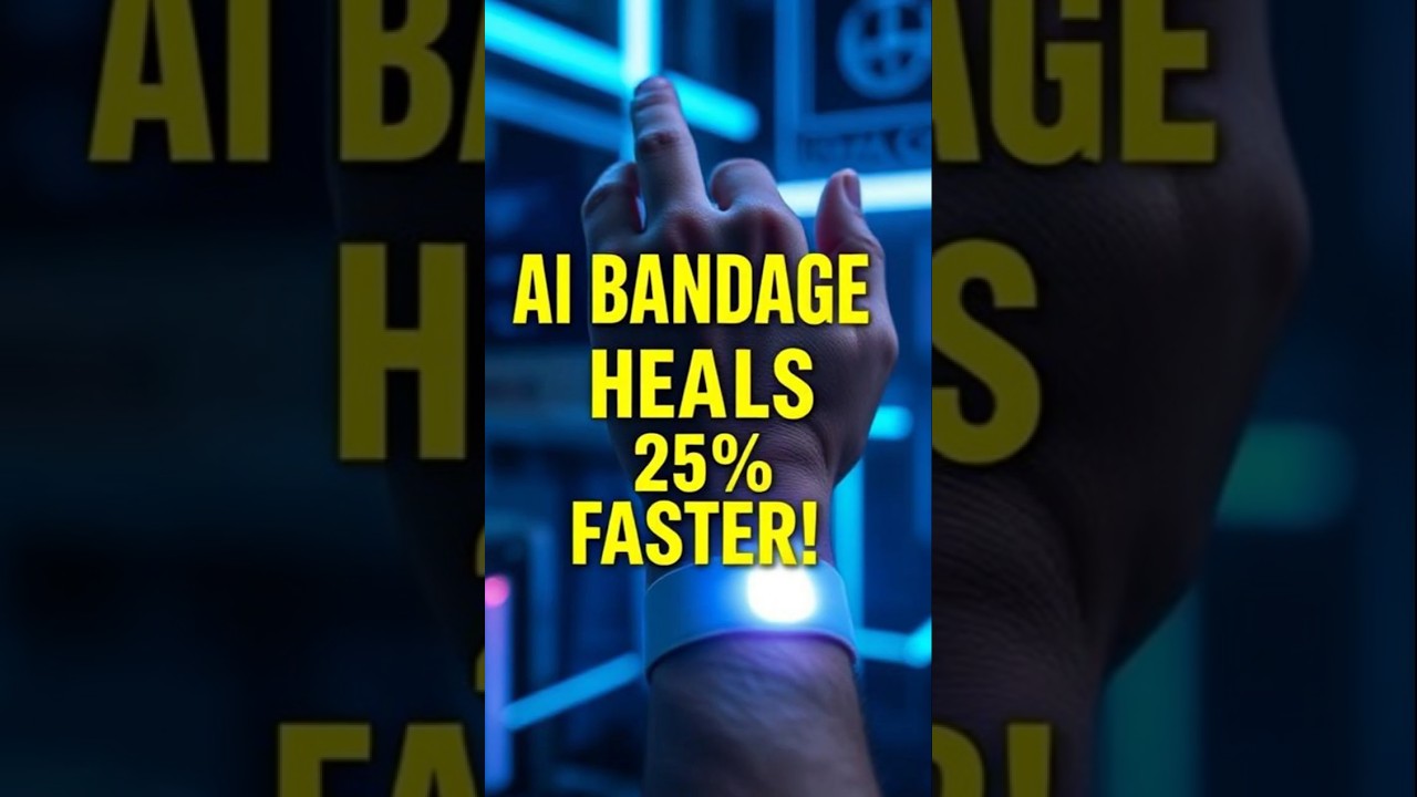 AI Bandage That Heals Wounds 25% Faster | The Future of Smart Medicine – a-Heal Explained!