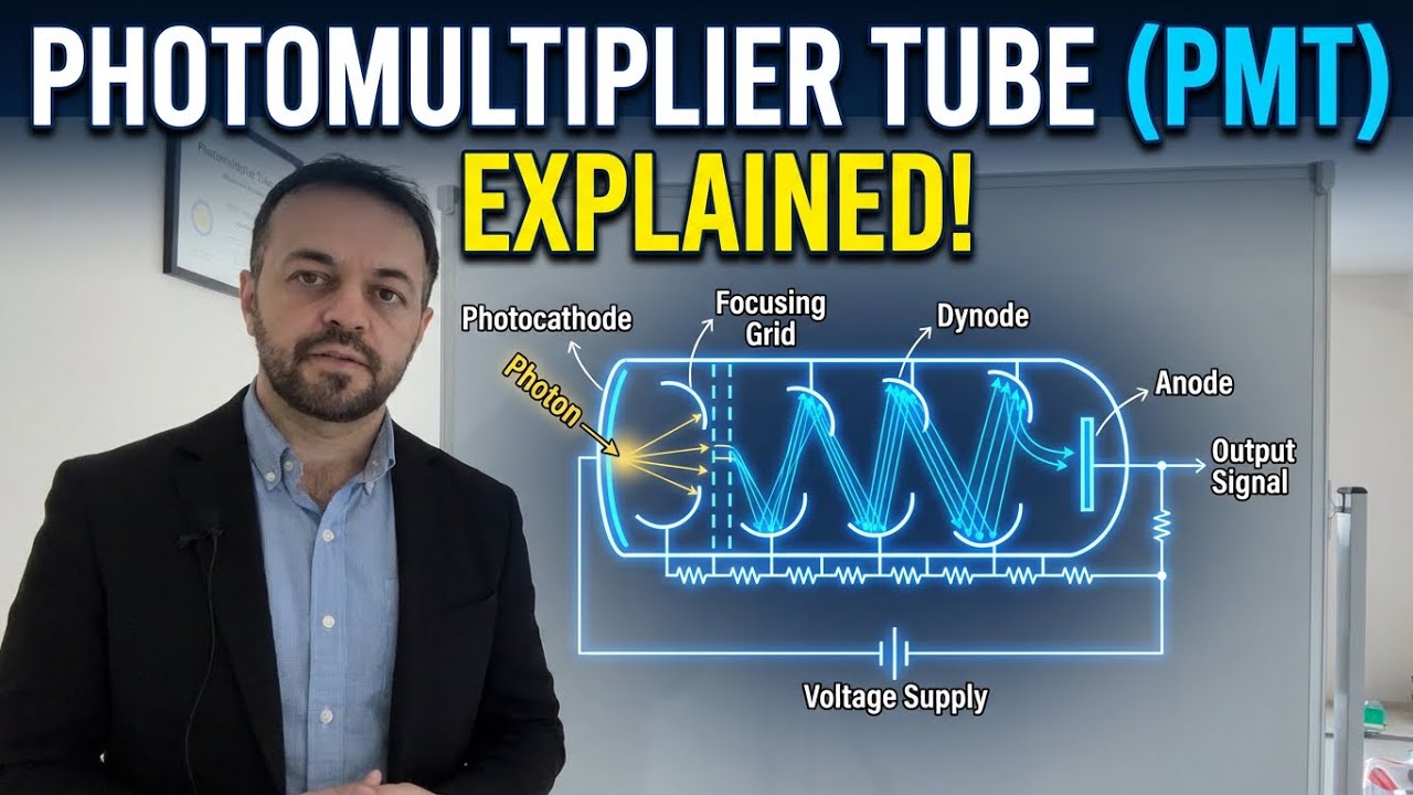 Photomultiplier Tubes (PMT) explained #spectroscopy #quantummechanics #electrons 