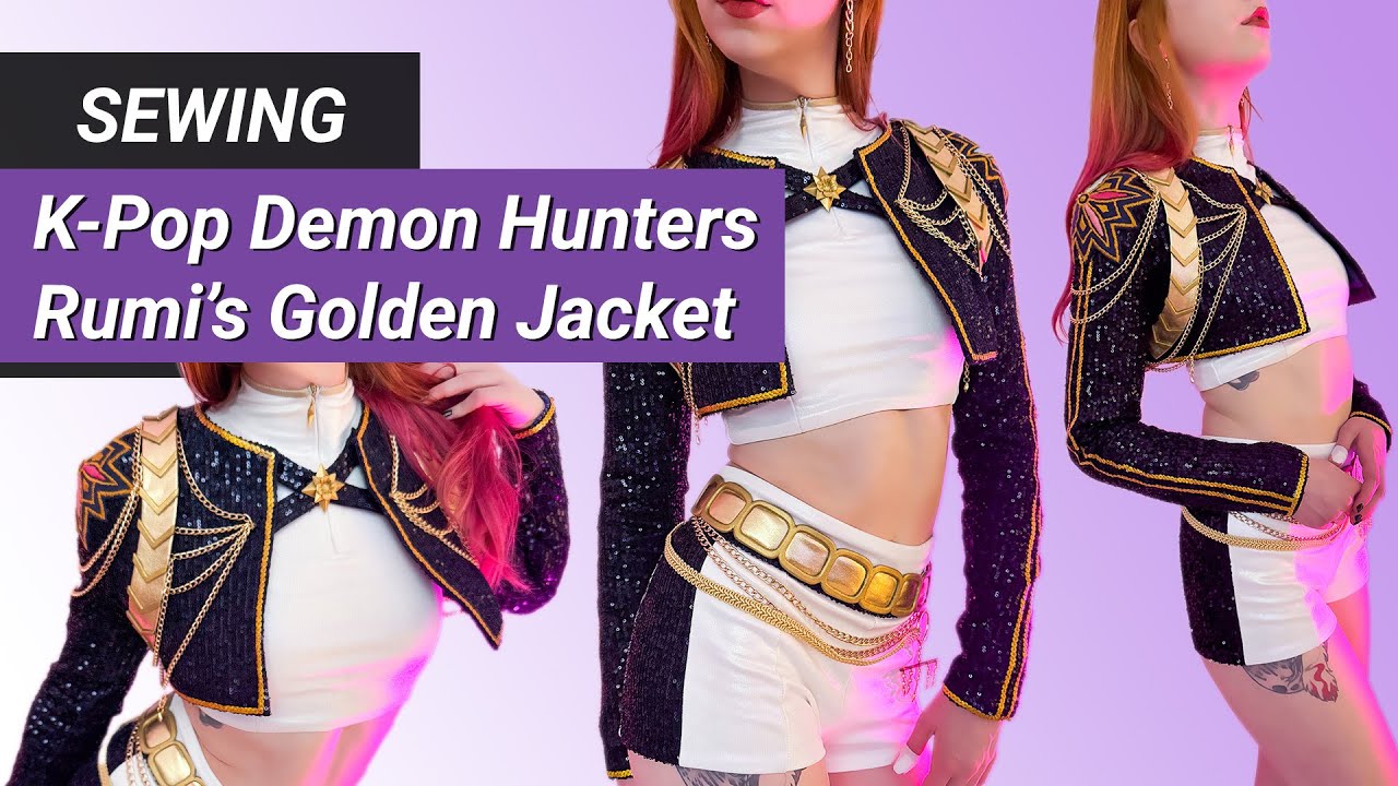 How I sewed RUMI's Golden Jacket from K-POP DEMON HUNTERS