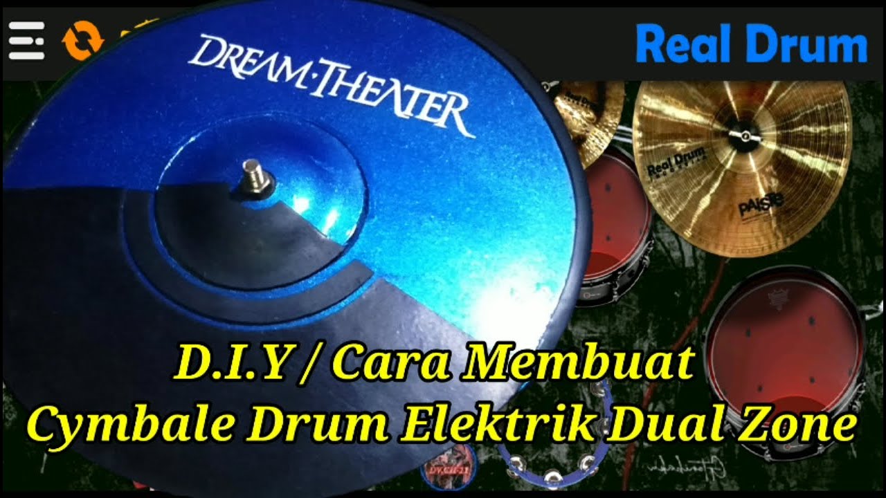 D.I.Y / Cara Membuat Ride Cymbale Drum Elektrik Dual Zone