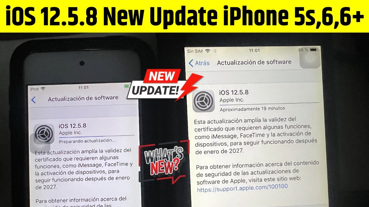 iOS 12.5.8 New Update Review | iOS 12.5.8 Update Install on iPhone 5s/6/6+ | iOS 12.5.8 Feature Bugs