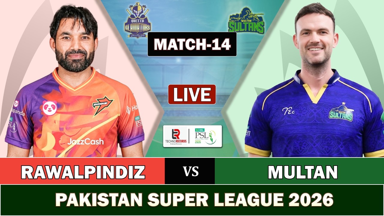 MULTAN SULTANS vs RAWALPINDIZ 14th MATCH LIVE | MS vs RWP LIVE COMMENTARY | PSL 2026 LIVE