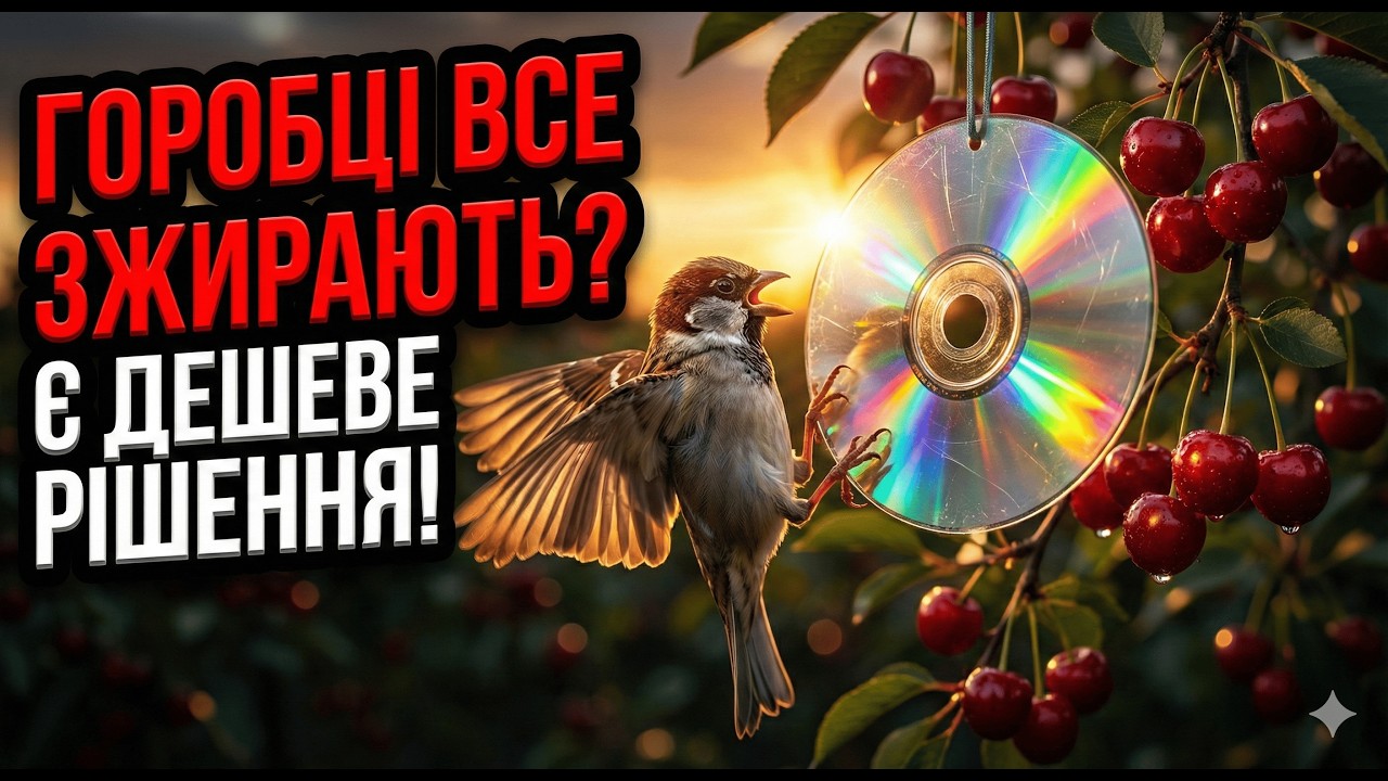 Підвісьте ЦЕ на гілку, і птахи НАЗАВЖДИ забудуть дорогу до ВАШОГО САДУ!