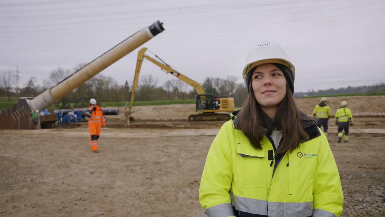 Arbeiten, wo andere Urlaub machen! Oder: Arbeiten beim Hülskens Wasserbau!