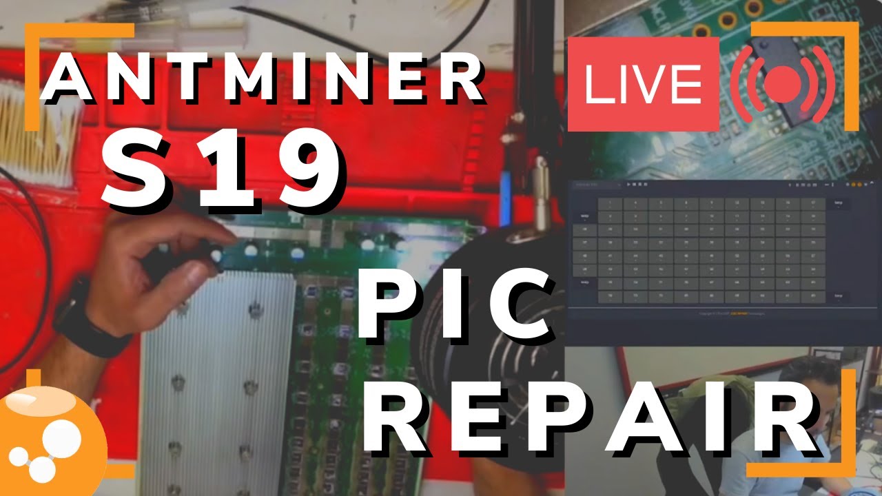 Antminer S19 PIC Repair LIVE - Bitcoin ASIC Hashboard Repair - 066