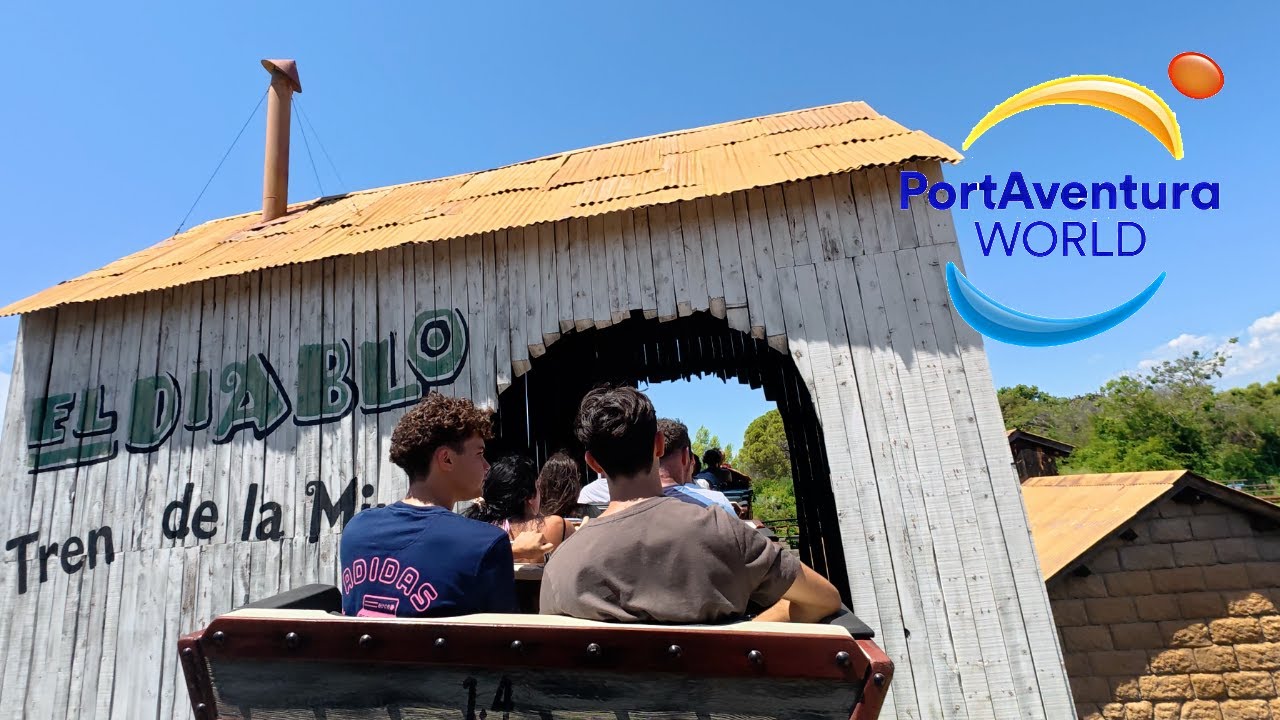 El Diablo – Tren de la Mina – Onride im PortAventura [4K]