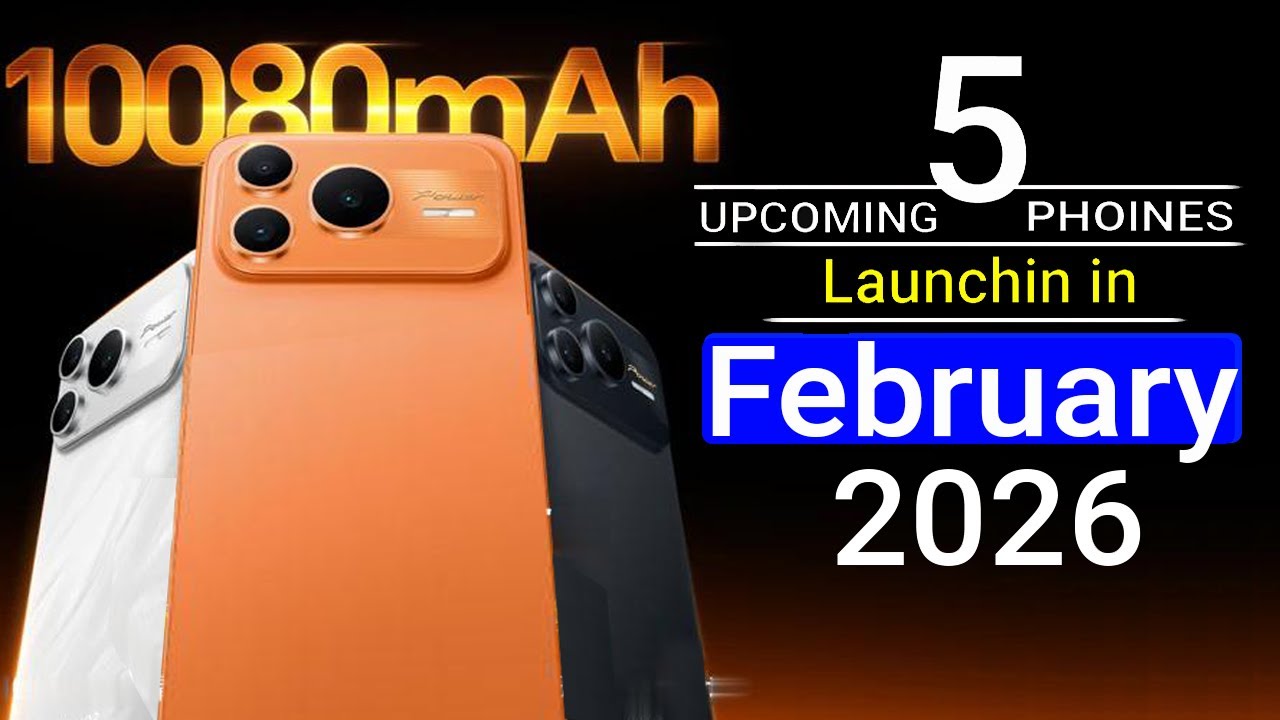 Топ-5 самых ожидаемых мобильных телефонов в феврале 2026 года! Samsung, Vivo, OnePlus, Xiaomi, Ho...