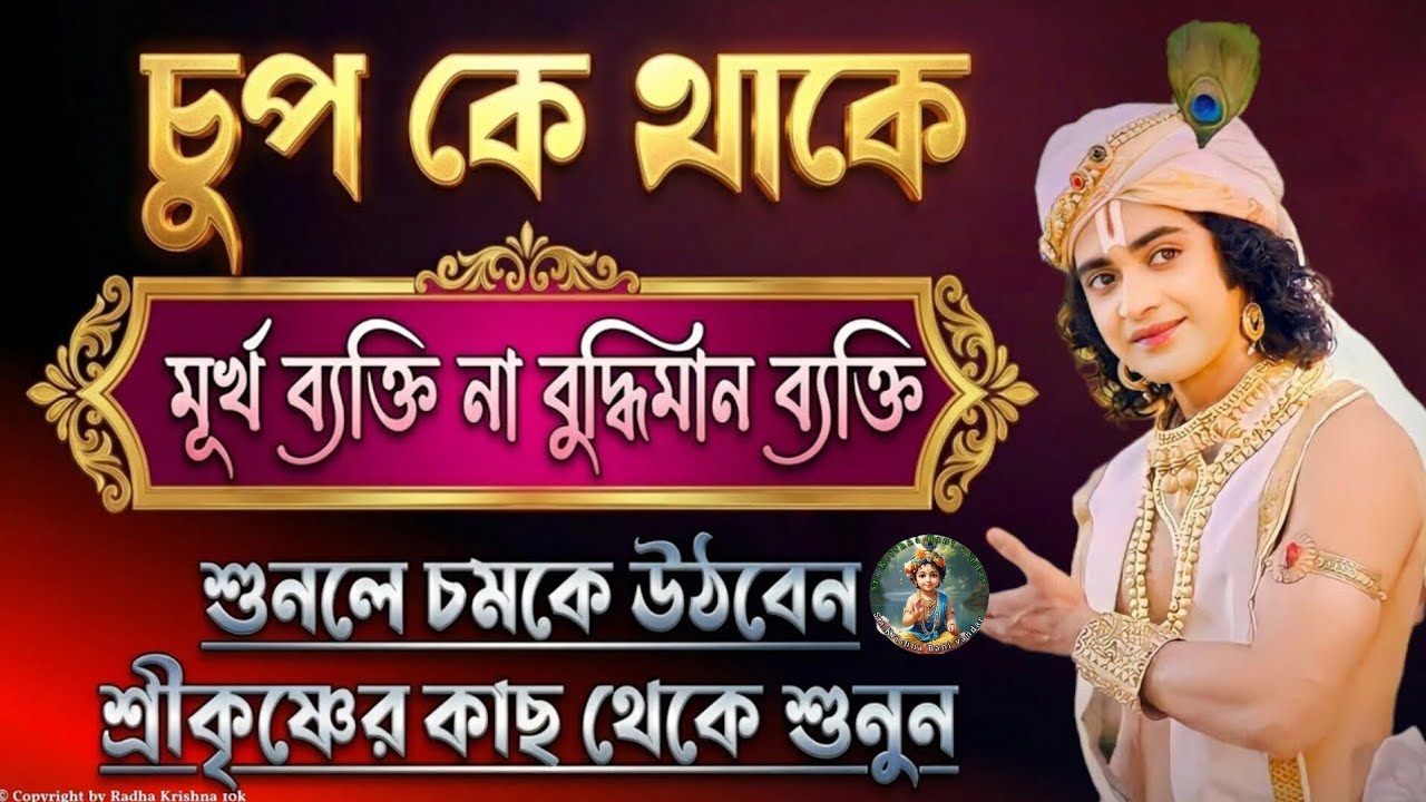 শ্রীকৃষ্ণের ৩টি বোলে যাওয়া কথা ✅| Krishna Vani Bangla | Gita Bani Bangla | Bangla Krishna Bani