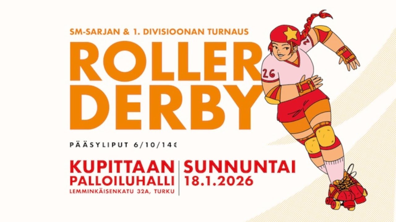 Roller derby - SM-Sarja - Kupittaa 2026-01-18