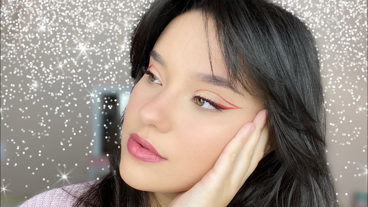 🤍 EYE-LINER GRAPHIQUE ROUGE