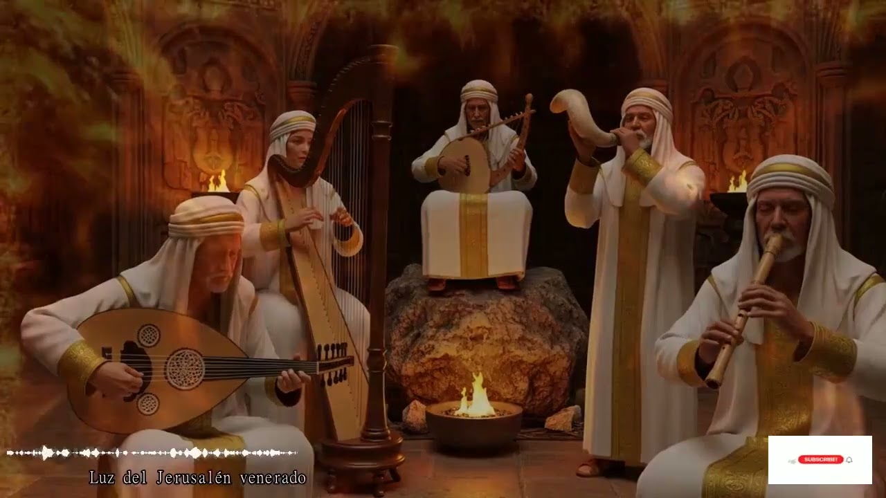 En Jerusalén Resuena Shofar Y Cánticos Sagrados Con Instrumentos Del Templo En Adoración A Adonai