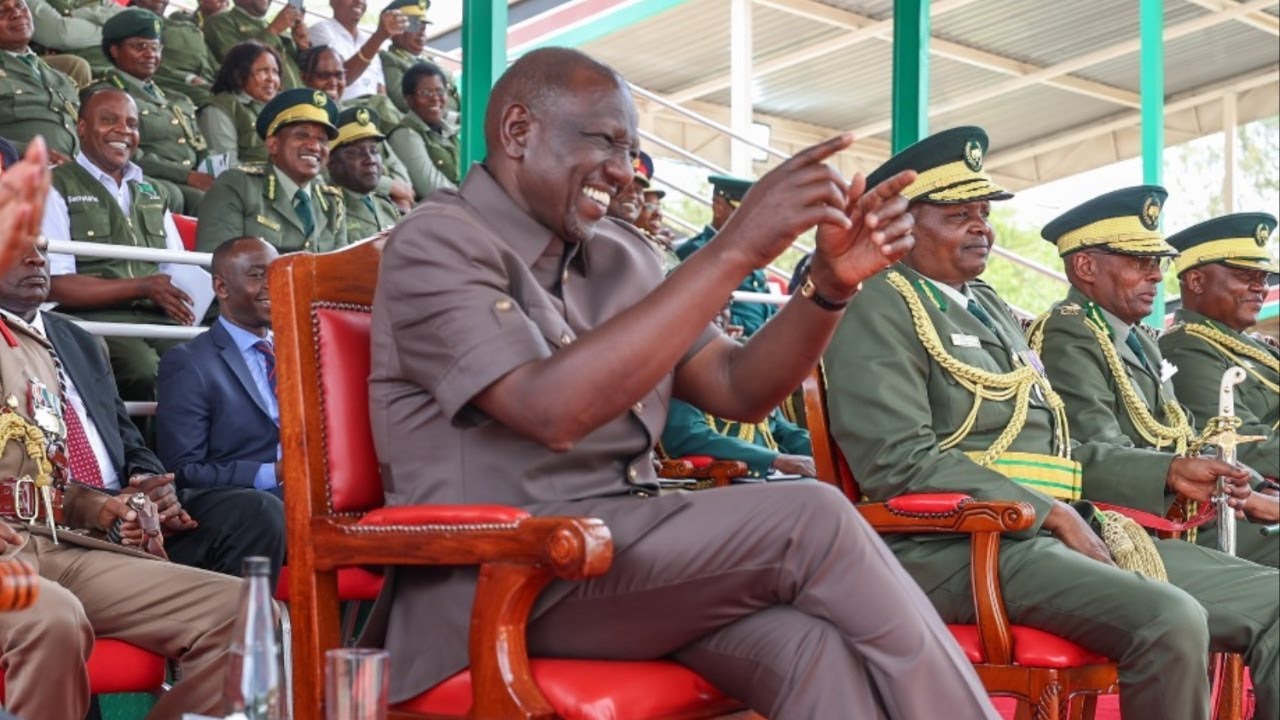 'Hatutakula Matunda kama ADAM na EVE!' Spoken word guy leaves RUTO in stitches during KWS parade!!