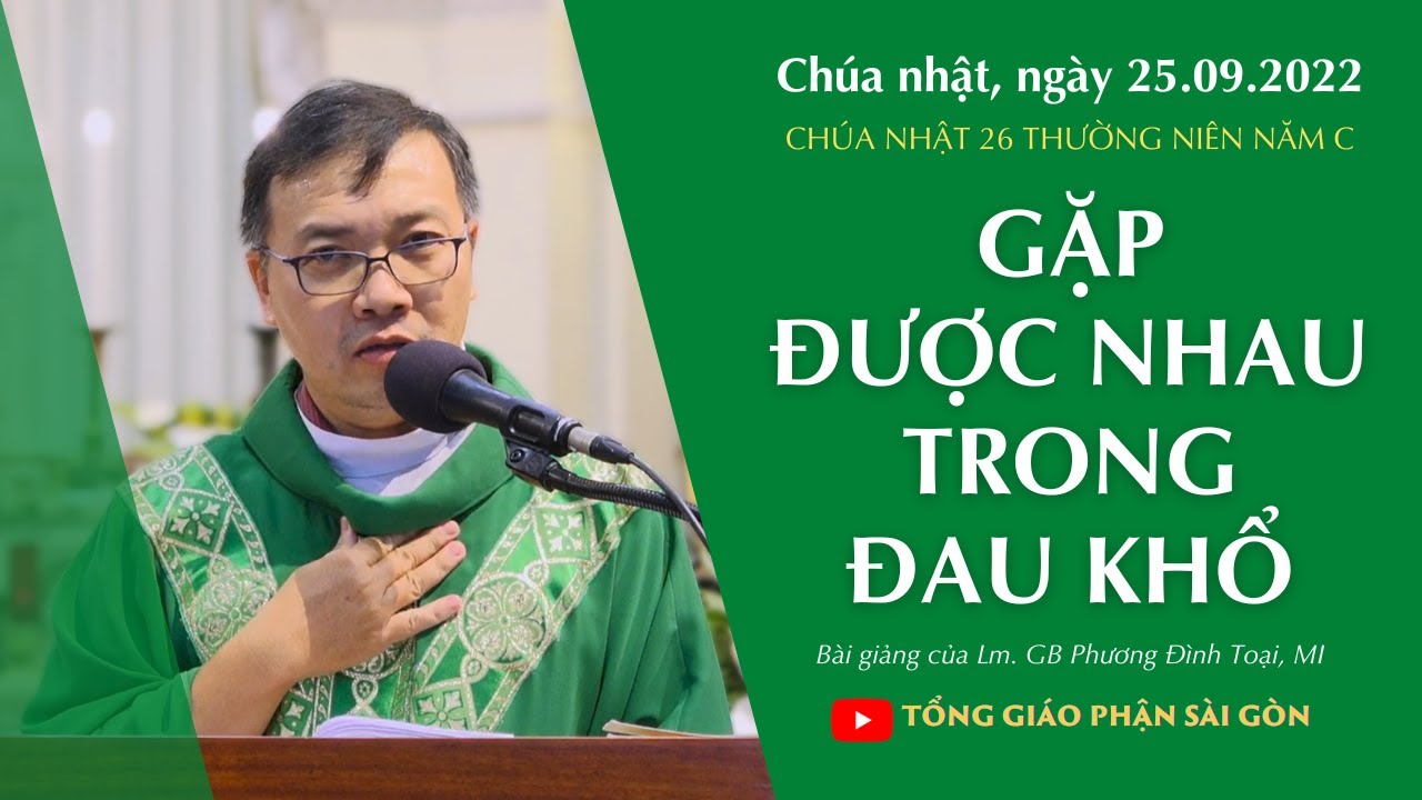 Gặp được nhau trong đau khổ - Lm. GB Phương Đình Toại, MI