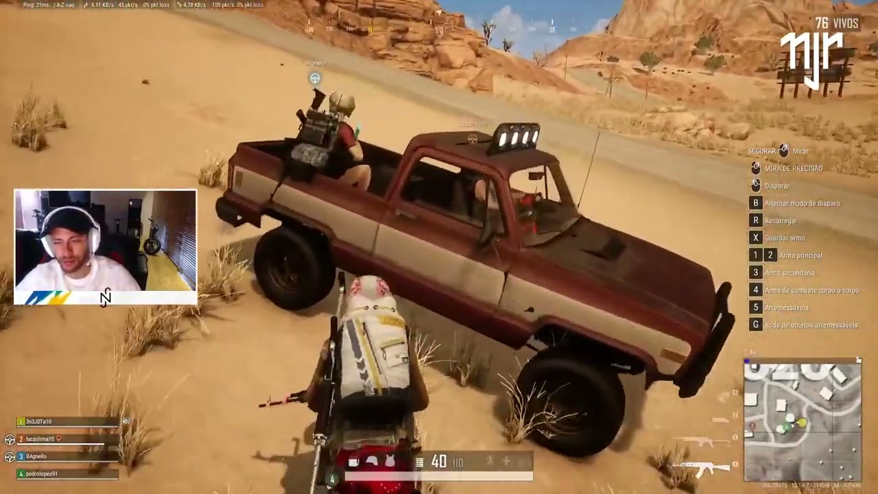 Neymar Jr Playing PUBG with noob friend 😂
