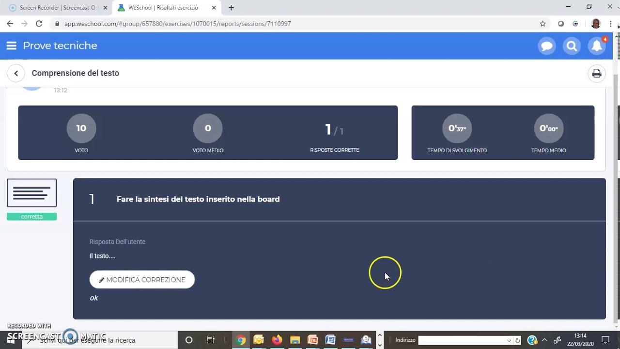 WeSchool Test risposta aperta rispetto a Test risposta con allegato