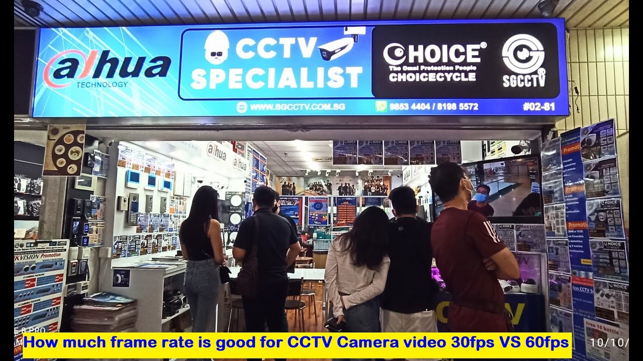 How much frame rate is good for CCTV Camera video 30fps VS 60fps comparison