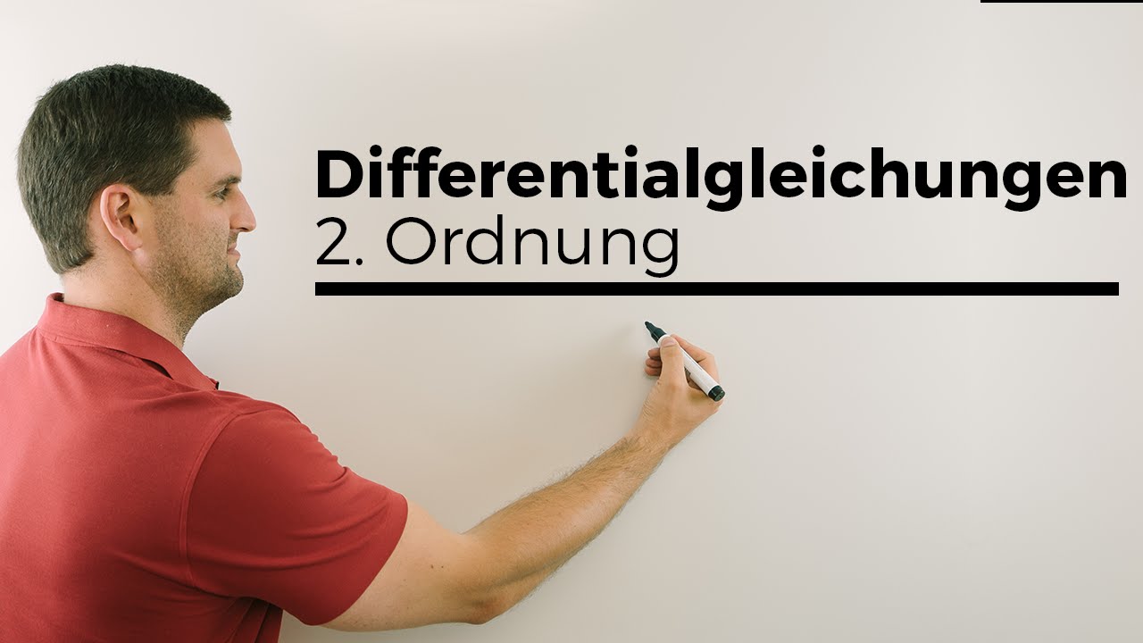 Differentialgleichungen, allgemeiner L&ouml;sungsansatz, 2. Ordnung, homogen | Mathe by Daniel Jung