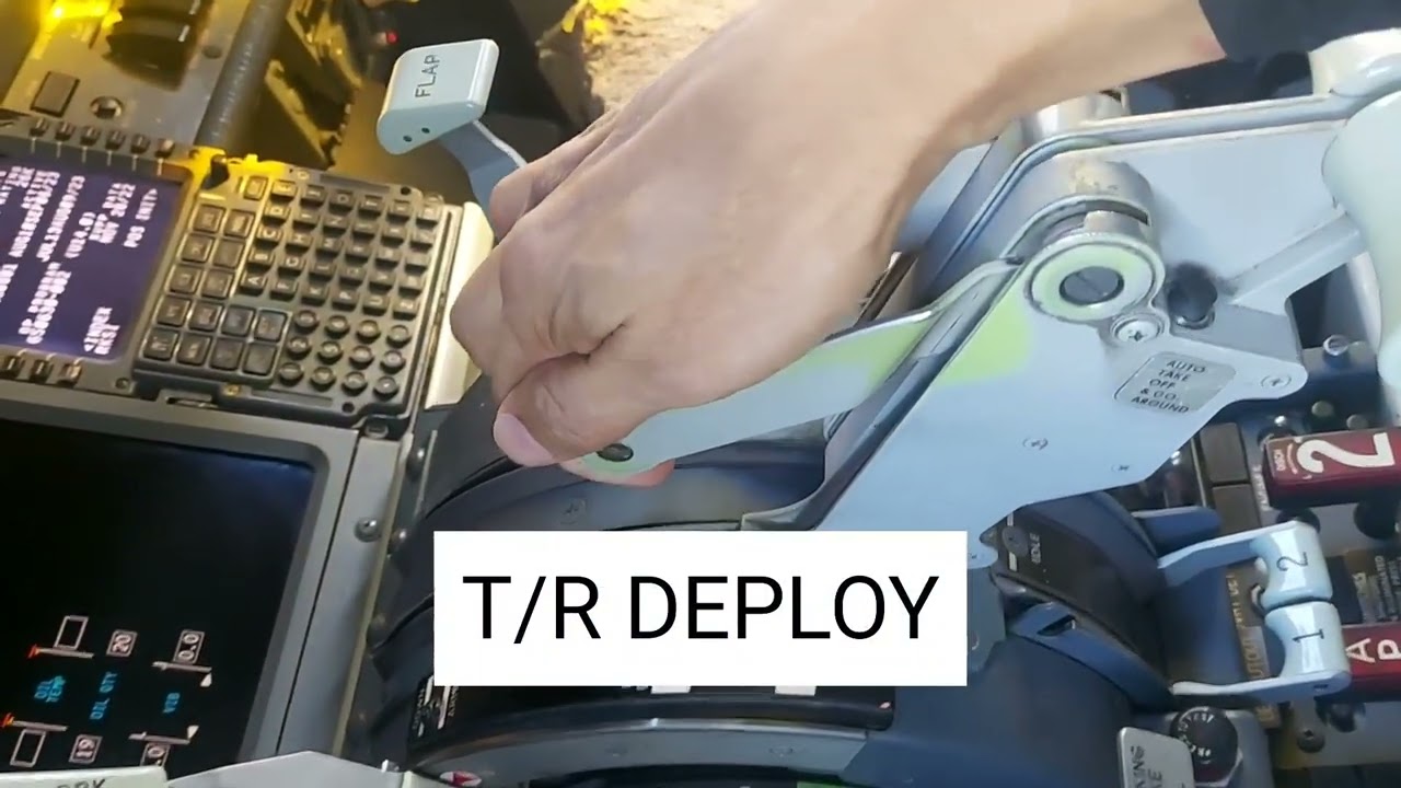 B737NG HOW TO RESET REVERSOR LT, EAU FAULTS. 기존영상을 보완하여 다시 올립니다. 좋은하루되세요 ~