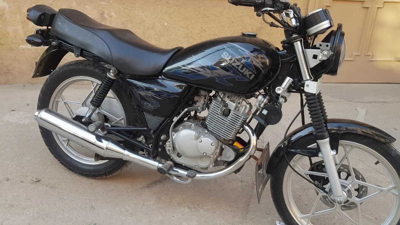 suzuki gs 150 modified black colour me