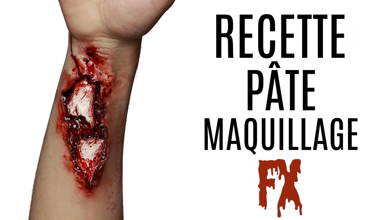 RECETTE PÂTE MAQUILLAGE EFFETS SPÉCIAUX / FX HALLOWEEN AVEC PRESQUE RIEN