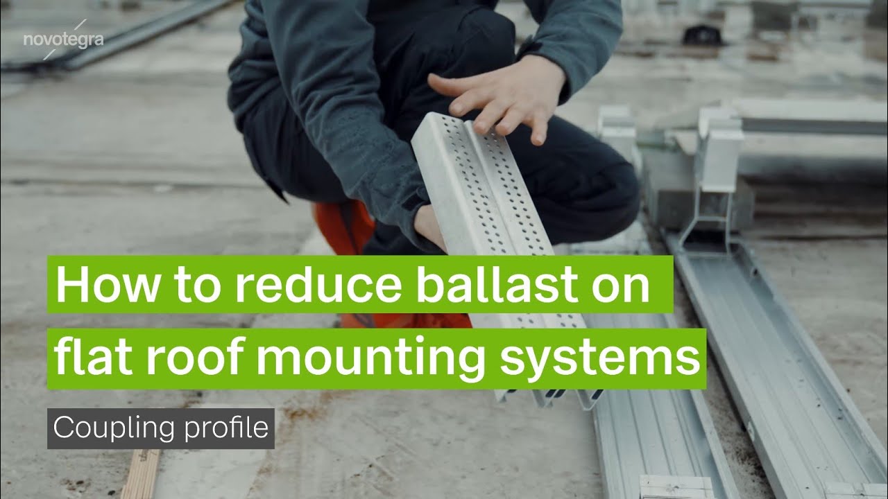 Reducing ballast with the flat roof II system